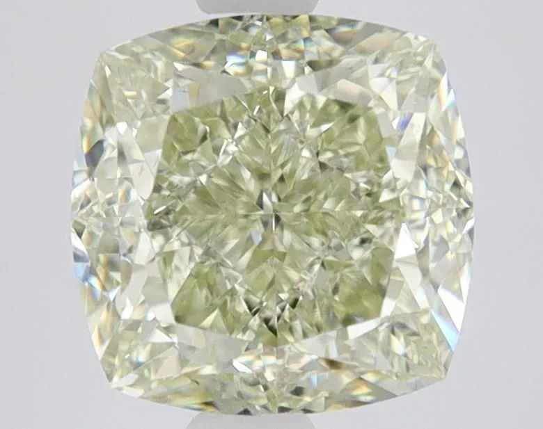 3.52 Carat Cushion Brilliant Fancy Yellow SI1 Natural Diamond 1 3.52 Carat Cushion Brilliant Fancy Yellow SI1 Natural Diamond