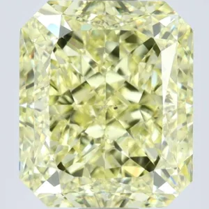 4.01 Carat Radiant Fancy Intense Yellow VS2 Natural Diamond