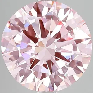 4.01 Carat Round Fancy Intense Pink VVS2 Lab Diamond