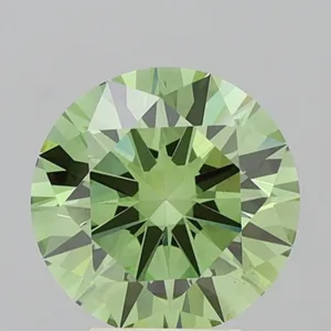 4.01 Carat Round Fancy Vivid Green VS1 Lab Diamond