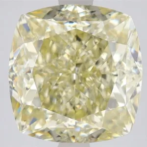 4.02 Carat Cushion Brilliant Fancy Light Yellow VS2 Natural Diamond