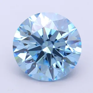 4.02 Carat Round Fancy Vivid Blue VS1 Lab Diamond