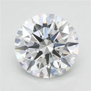 4.04 Carat Round F VVS2 Lab Diamond