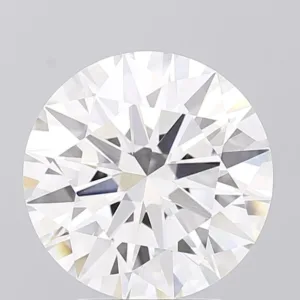 4.06 Carat Round F VVS2 Lab Diamond