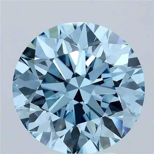 5 Carat Round Fancy Vivid Blue VS1 Lab Diamond 1 5 Carat Round Fancy Vivid Blue VS1 Lab Diamond