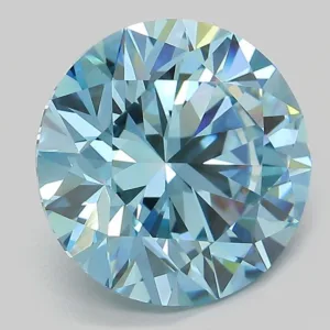 5 Carat Round Fancy Vivid Blue VVS2 Lab Diamond