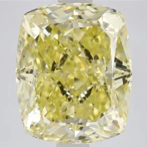 5.01 Carat Cushion Brilliant Fancy Yellow SI2 Natural Diamond