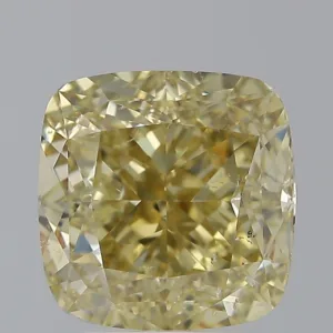 5.02 Carat Cushion Modified Fancy Yellow SI2 Natural Diamond