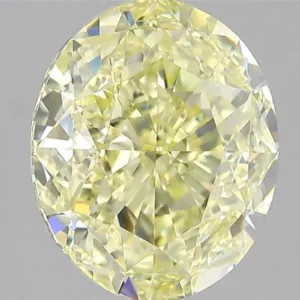 5.03 Carat Oval Fancy Yellow VS1 Natural Diamond