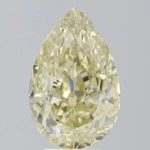 5.03 Carat Pear Fancy Yellow SI2 Natural Diamond