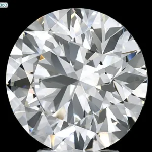 5.06 Carat Round H IF Natural Diamond