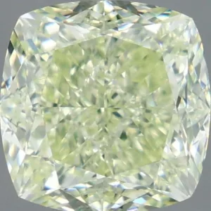 5.1 Carat Cushion Brilliant Fancy Light Green VS1 Natural Diamond
