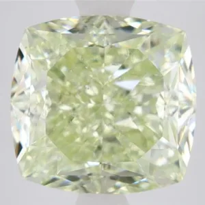 5.29 Carat Cushion Brilliant Fancy Green SI1 Natural Diamond