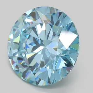 5.56 Carat Round Fancy Vivid Blue VVS2 Lab Diamond