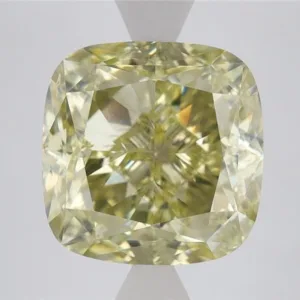 6.01 Carat Cushion Brilliant Fancy Yellow SI2 Natural Diamond