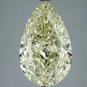 6.01 Carat Pear Fancy Light Yellow IF Natural Diamond