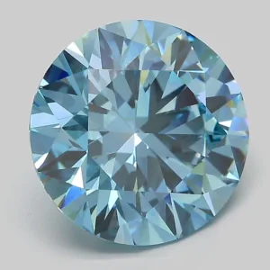 6.01 Carat Round Fancy Vivid Blue VVS2 Lab Diamond
