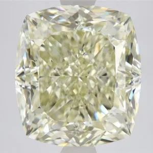 6.02 Carat Cushion Brilliant Fancy Light Yellow VS2 Natural Diamond