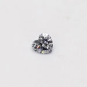 0.07 Carat Heart Fancy Light Gray Natural Diamond