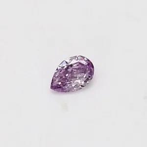0.08 Carat Pear Fancy Purple Natural Diamond