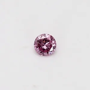 0.08 Carat Round Pink Natural Diamond