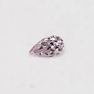 0.09 Carat Pear Fancy Light Pink Natural Diamond