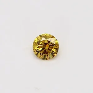 0.11 Carat Round Yellow Natural Diamond
