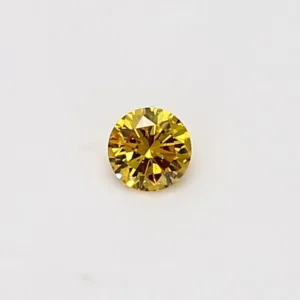0.11 Carat Round Yellow Natural Diamond