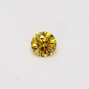 0.12 Carat Round Yellow Natural Diamond
