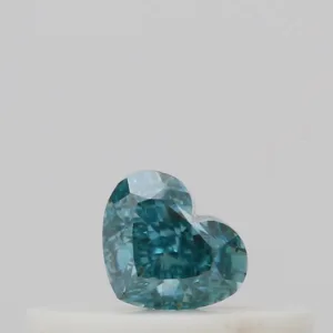 0.14 Carat Heart Fancy Vivid Blue Natural Diamond