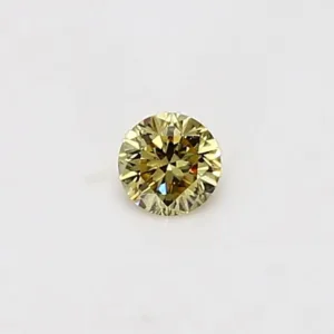 0.14 Carat Round Yellow Natural Diamond