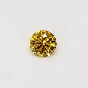 0.15 Carat Round Yellow SI1 Natural Diamond