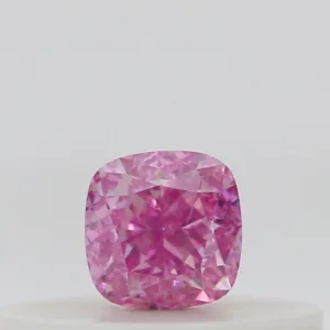 0.16 Carat Cushion Brilliant Fancy Vivid Purple Pink SI1 Natural Diamond