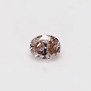 0.18 Carat Oval Fancy Brown Pink VS2 Natural Diamond