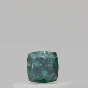 0.26 Carat Cushion Brilliant Fancy Deep Blue Green SI1 Natural Diamond