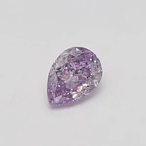 0.29 Carat Pear Purple SI1 Natural Diamond
