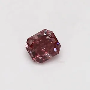 0.29 Carat Radiant Fancy Deep Pink I1 Natural Diamond