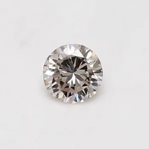0.32 Carat Round Very Light Brown SI2 Natural Diamond
