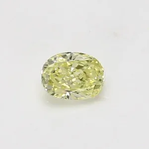 0.33 Carat Oval Fancy Yellow Natural Diamond