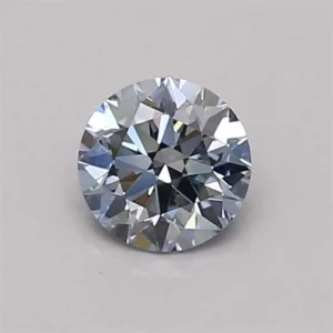 0.39 Carat Round Fancy Intense Blue VVS1 Lab Diamond