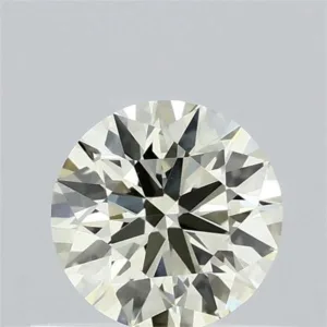 0.47 Carat Round Light Yellow VVS2 Lab Diamond