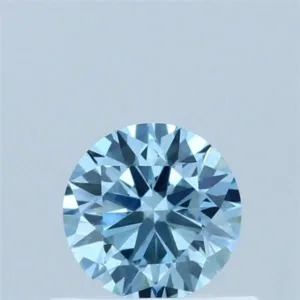 0.48 Carat Round Fancy Vivid Blue VS2 Lab Diamond