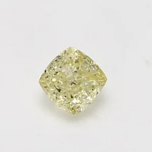 0.5 Carat Cushion Brilliant Fancy Light Yellow SI1 Natural Diamond
