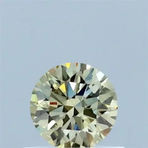 0.5 Carat Round Fancy Light Yellow VS2 Lab Diamond