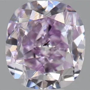 0.6 Carat Cushion Modified Fancy Purple SI2 Natural Diamond