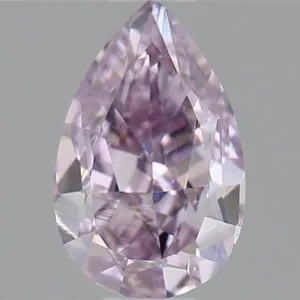 0.6 Carat Pear Fancy Pink Purple VS2 Natural Diamond