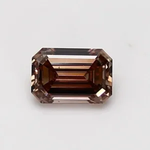 0.65 Carat Emerald Fancy Dark Brown VS2 Natural Diamond