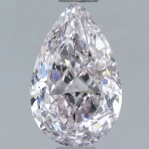 0.71 Carat Pear Fancy Light Pink VS2 Natural Diamond