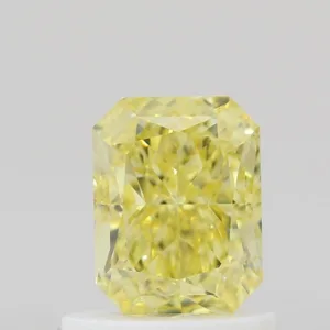 1 Carat Radiant Fancy Intense Yellow VS2 Natural Diamond