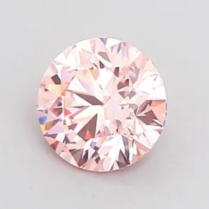 1 Carat Round Fancy Intense Pink VS1 Lab Diamond